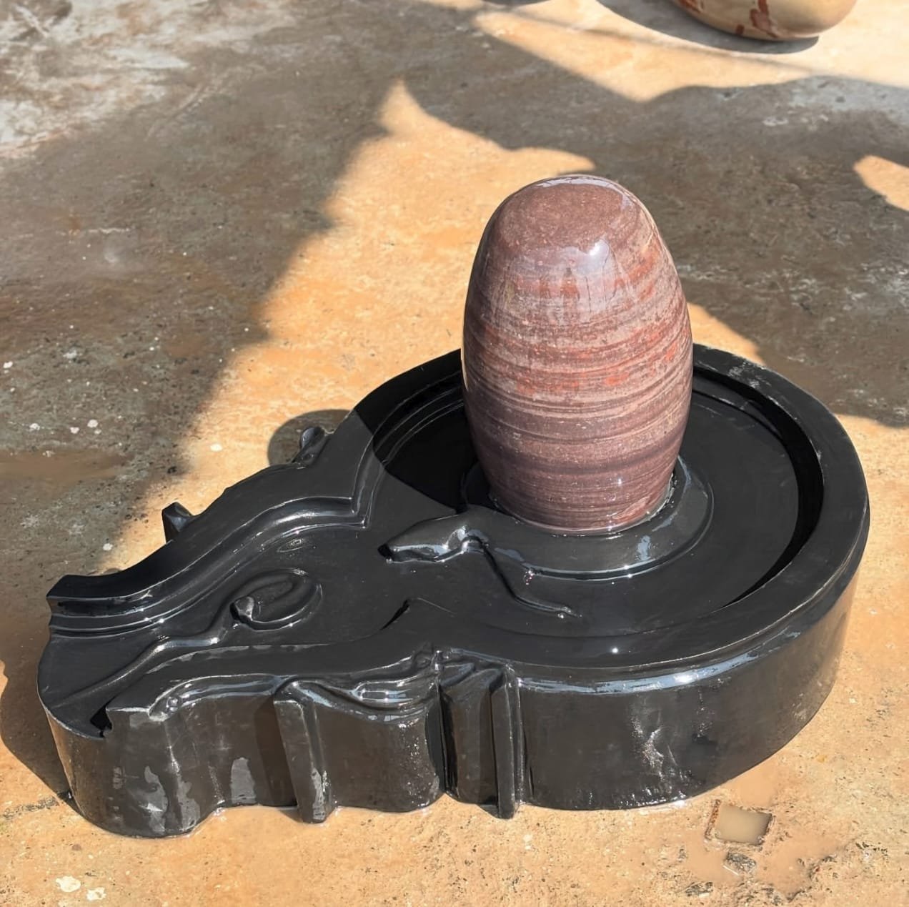 Temple shivling 12 inch shivling 24 inch plate jaladhari