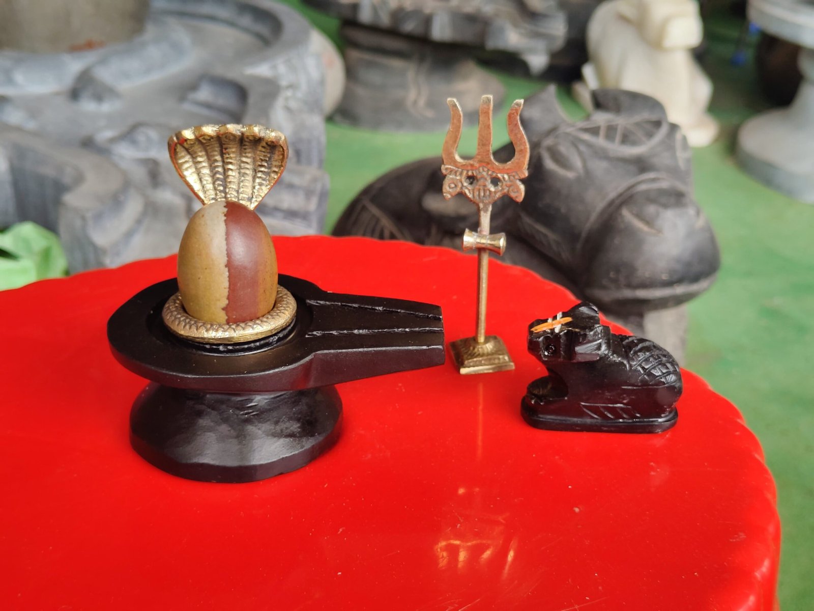 2 inch Ardhanarishwar shivling with 4 inch Jaladhari